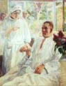 at the hospital